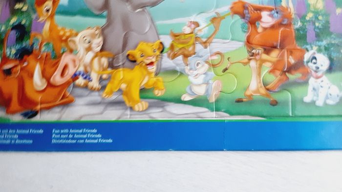 Jeu jouet puzzle cadre Ravensburger 15 pièces Disney animal friends - photo numéro 2
