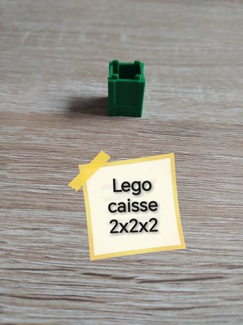 Lego caisse verte 2x2x2