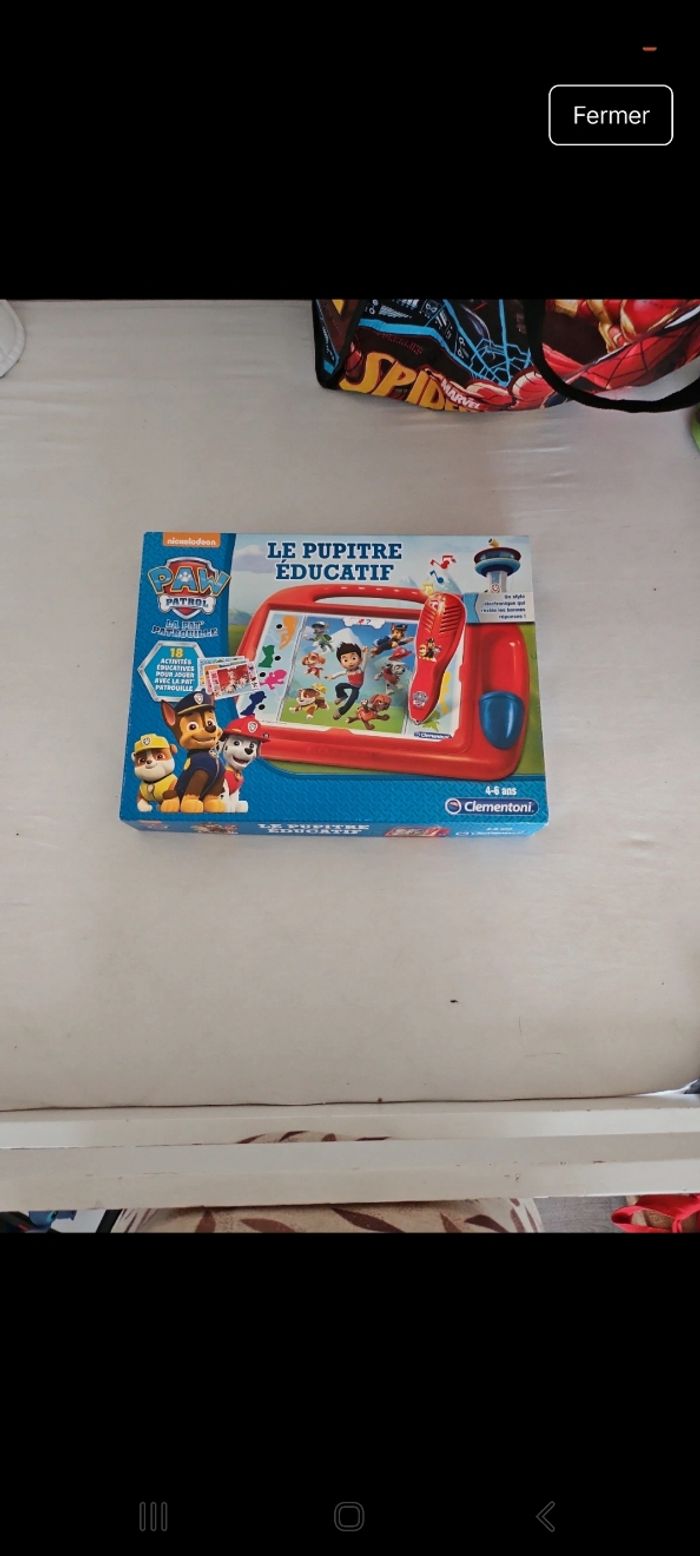 Pupitre éducatif  pat patrouille