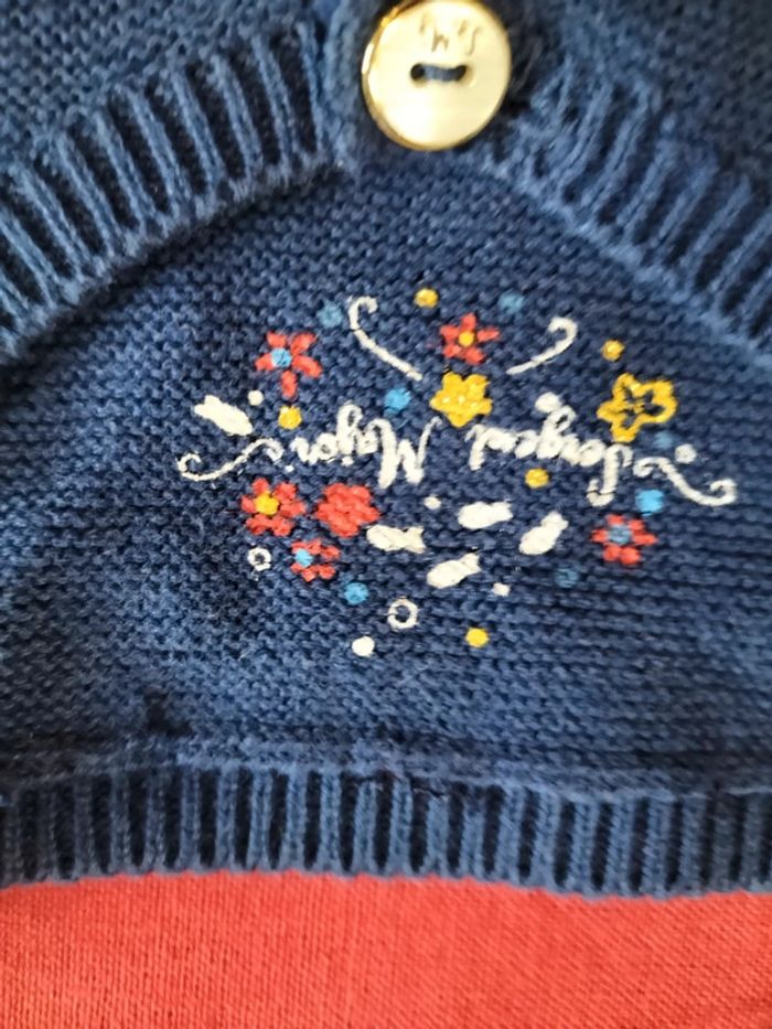 Gilet court manches longues bleu 6 ans Sergent Major - photo numéro 6