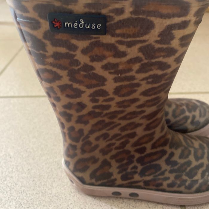 Bottes de pluie, fille, léopard - photo numéro 2