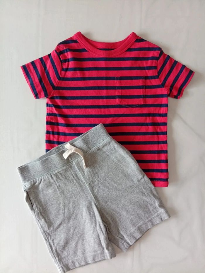 Ensemble short et t shirt garçon