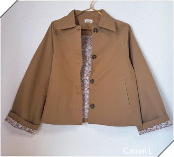 Veste camel coton taille L