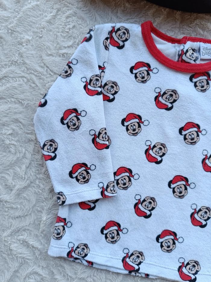 Pyjama velours 2 pièces Garçon 18 mois Mickey père noël Disney - photo numéro 4