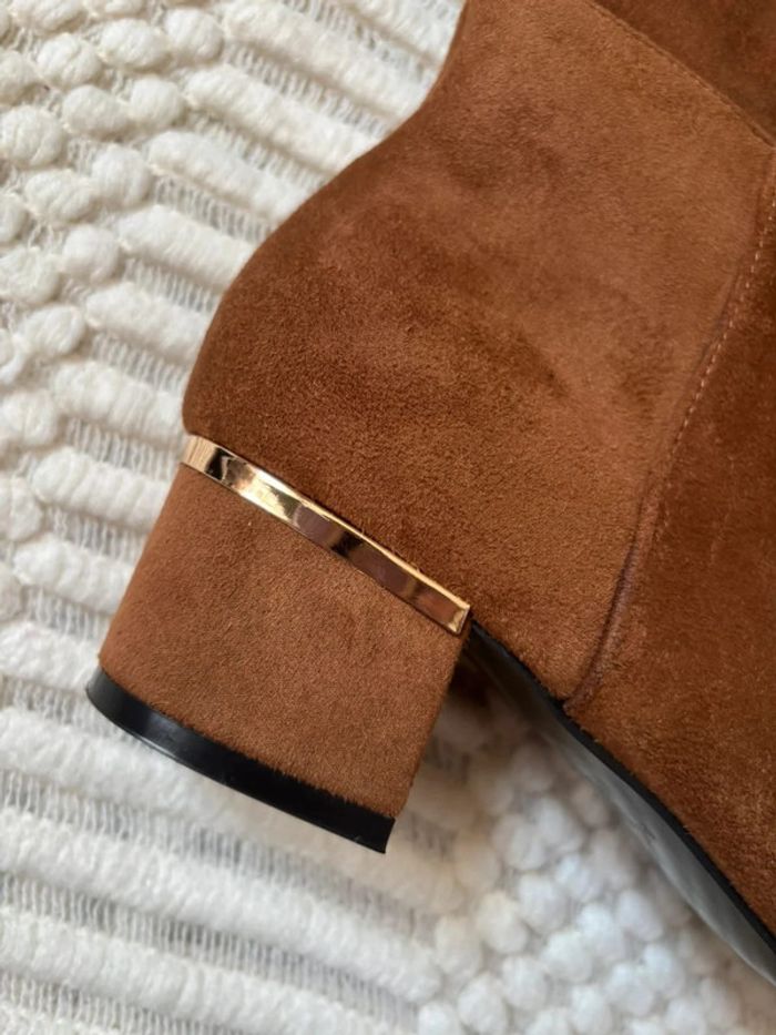 Cuissardes femme en daim marron taille 38 - photo numéro 3