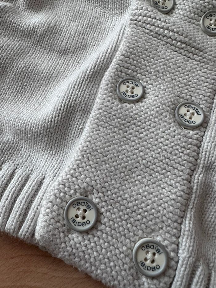 Gillet mailles blanc - photo numéro 3