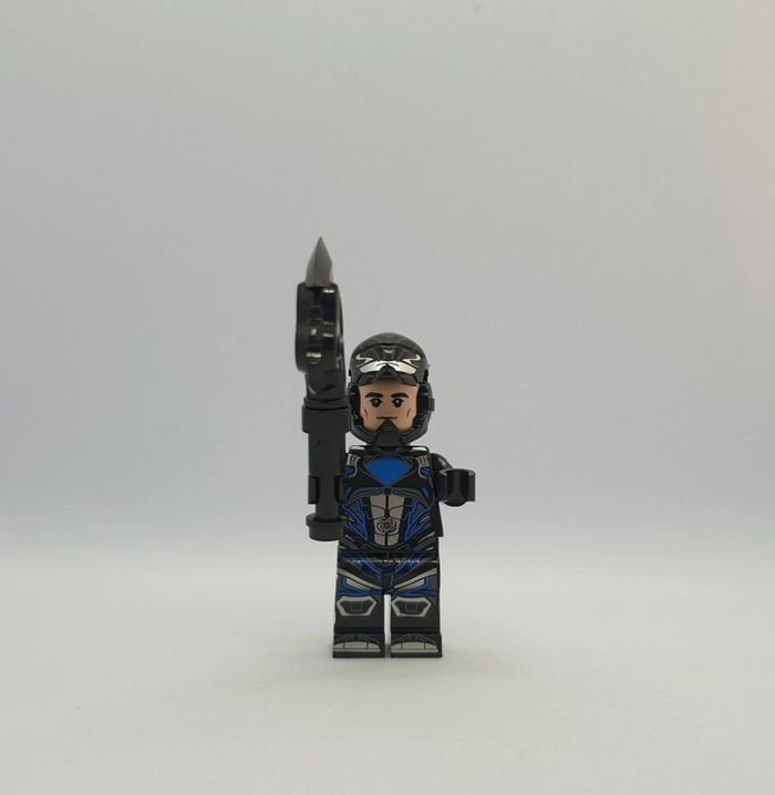 🦸 Figurine - Power Rangers Noir - (Style Lego) 🦸 - photo numéro 6