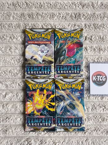 Booster Pokémon Artset EB12 Tempête Argentée – 4 Boosters 