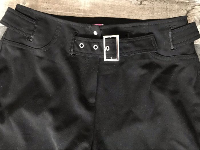 Pantalon fluide noir avec ceinture taille 40
