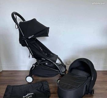 Babyzen YoYo2 Pack  0+ , Ensemble Textile 6+ Noir Nacelle; Accessoires. ‎