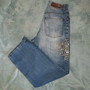 Jeans Baggy Fit Vintage Y2K Streetwear 👖 Wrung - Taille W28 - FR38