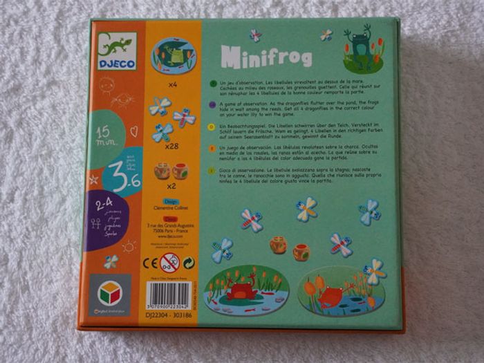 Jeu "Minifrog" Djeco pour enfants (3/6 ans) - photo numéro 2