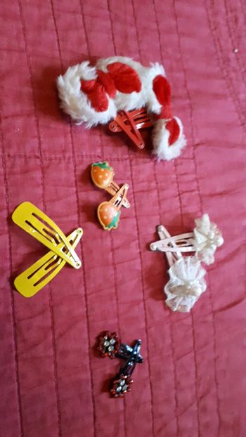 Lot 5 paires de barrettes