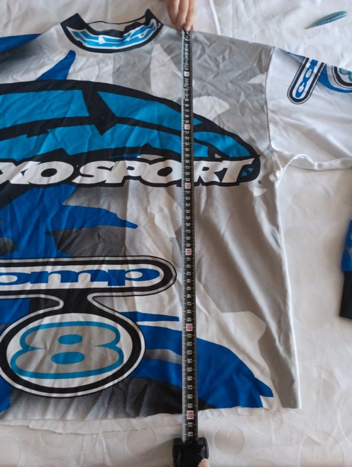 Tee shirt manches longues homme sport moto cross taille M Axo Sport rétro vintage - photo numéro 9