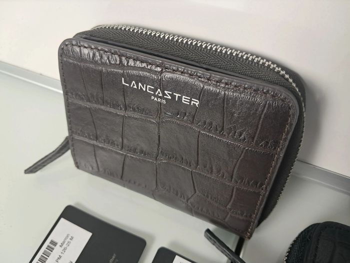 Lancaster portefeuille porte-monnaie en cuir neuf - photo numéro 2