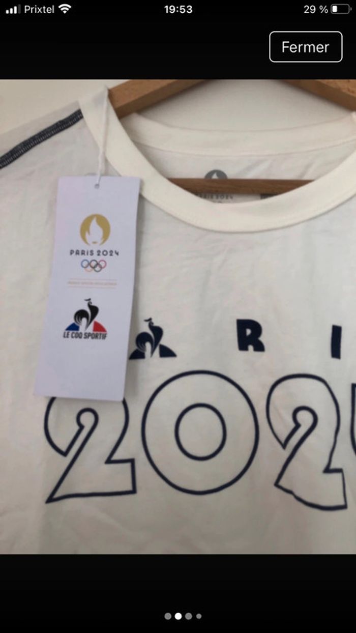 Lot de 4 t-shirt france olympique 2024 Lecoq sportif - photo numéro 6