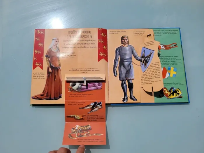 Livre animé de flaps, tirettes.. Kididoc 🛡 Les Chateaux-Forts 🐎 - photo numéro 10
