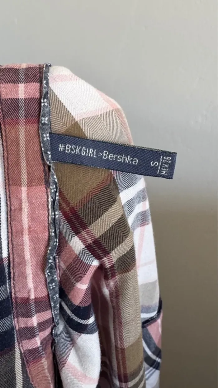 Chemisier à carreaux femme bershka - photo numéro 5