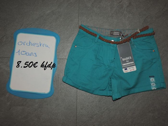 short orchestra taille 10 ans