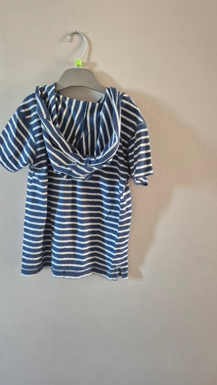 T-shirt manches courtes 5 ans marinière - photo numéro 3