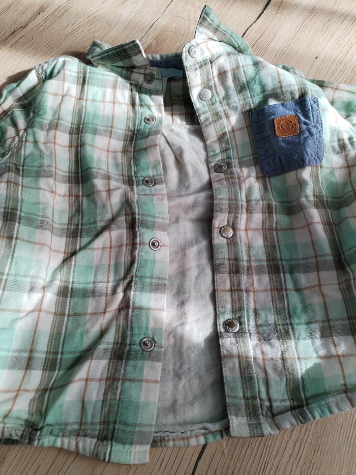 Chemise à carreaux bébé - photo numéro 2