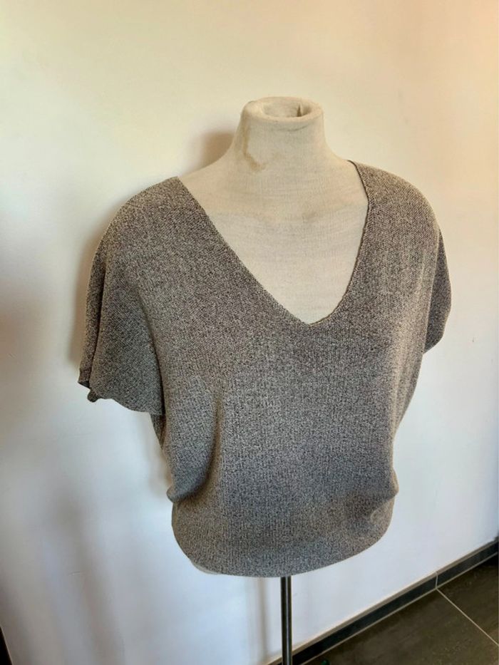 Blouse argentée Morgan S