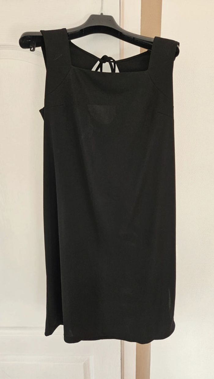 Robe courte classique noire sans manche, La Redoute, 44/46, nickel
