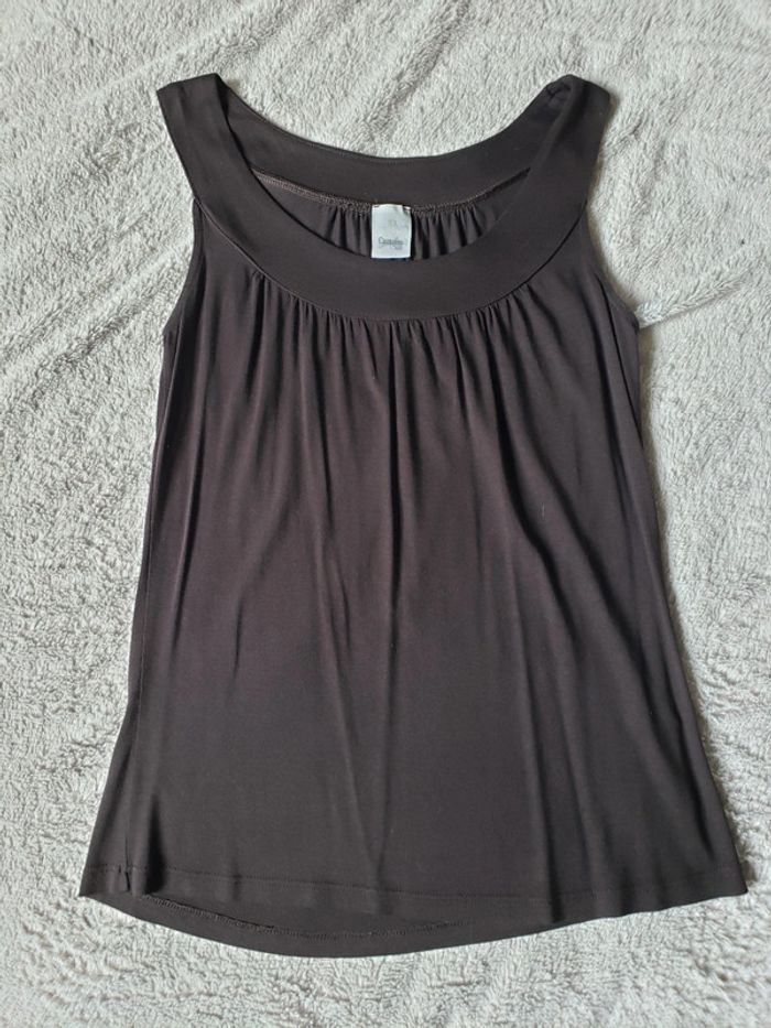 Débardeur fluide marron taille XS