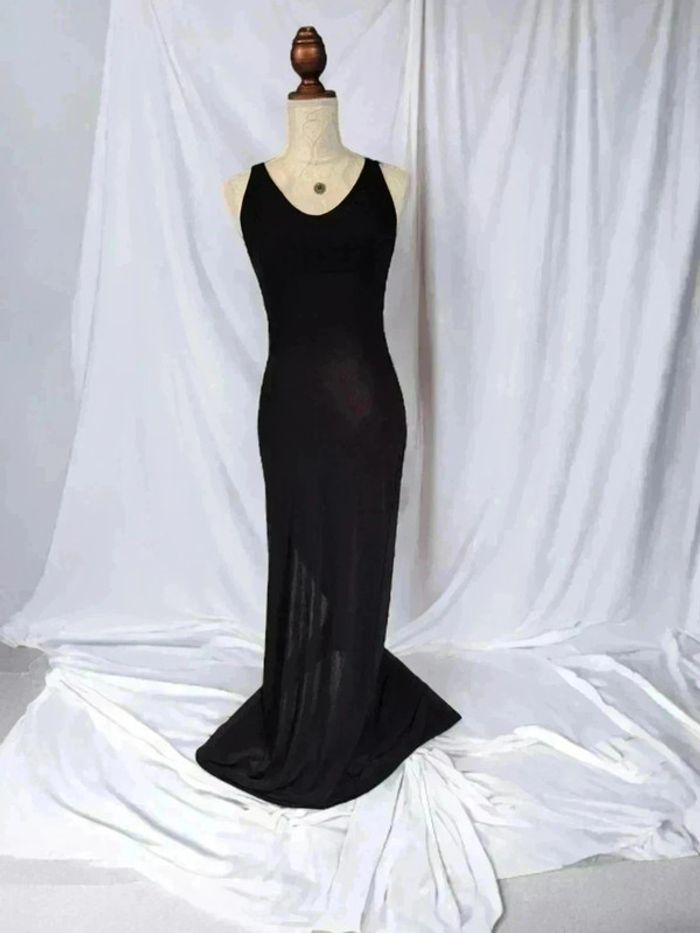 Robe de soiree noir 🌹TU🌹 fabrication française