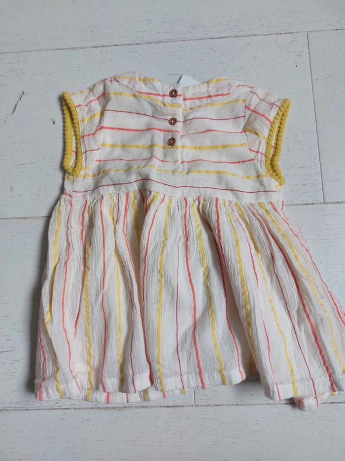 Robe à rayures Tape à l'œil Taille 6 mois - photo numéro 3