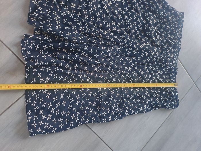 Jupe short légère bleu blanc M&S Mode - photo numéro 9