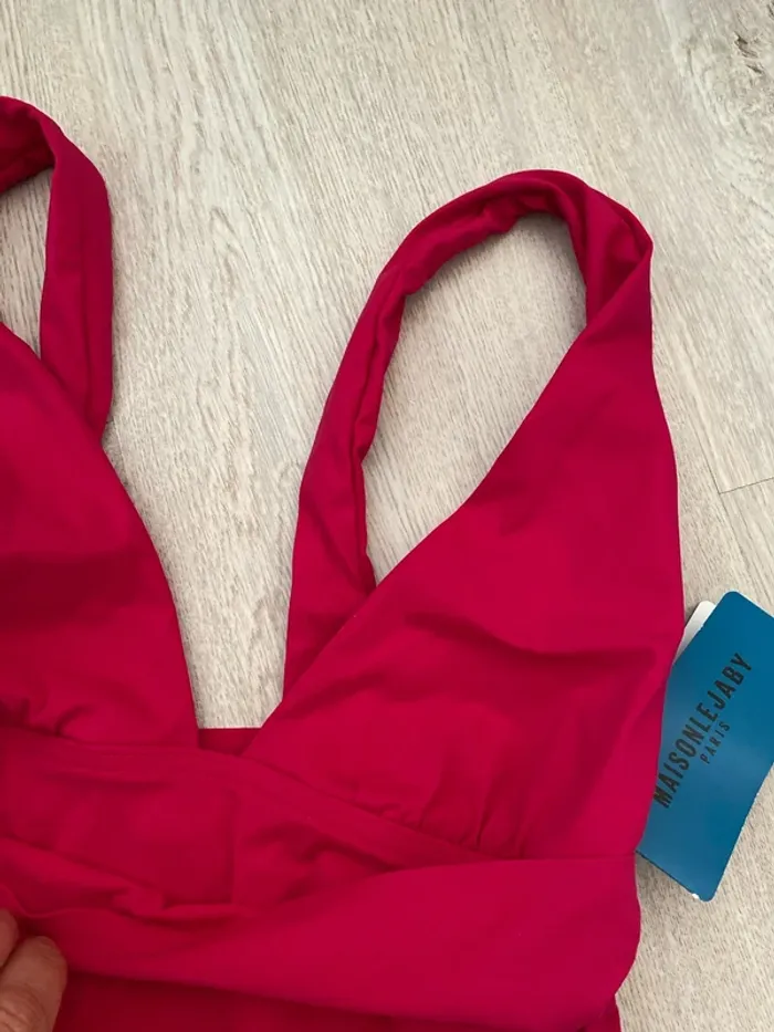 Maillot de bain une pièce drapé Maison Lejaby taille XS Neuf - photo numéro 3