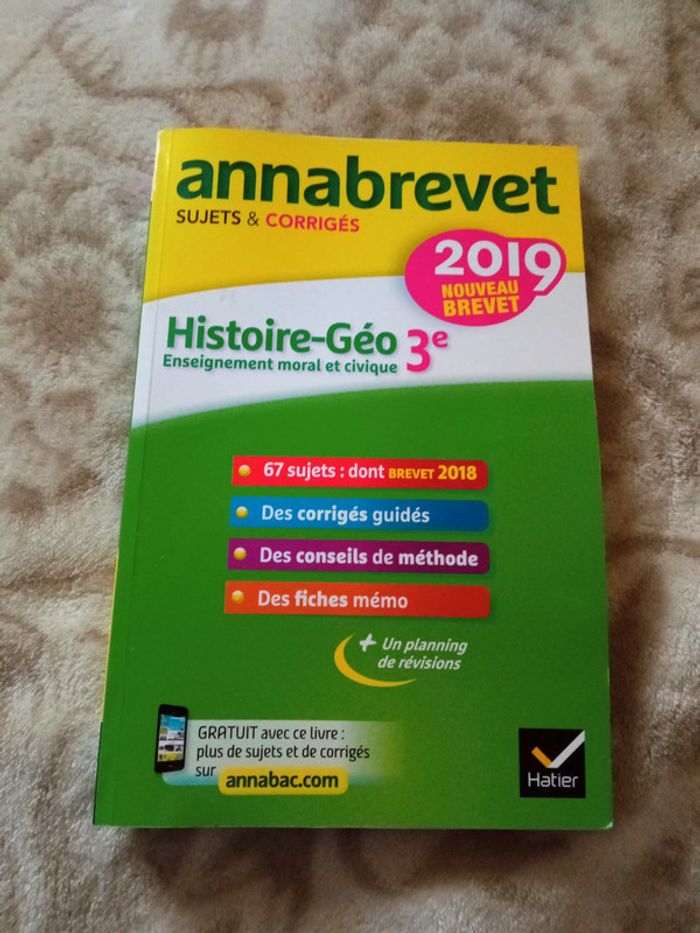 Annabrevet Histoire géo