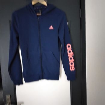 Veste zippée à capuche fille 14/15 ans Adidas