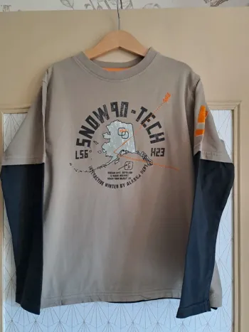 T-shirt garçon ML doux comme neuf okaïdi 10 ans