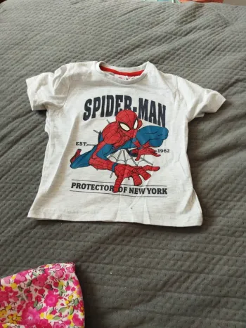 Tee shirt spiderman