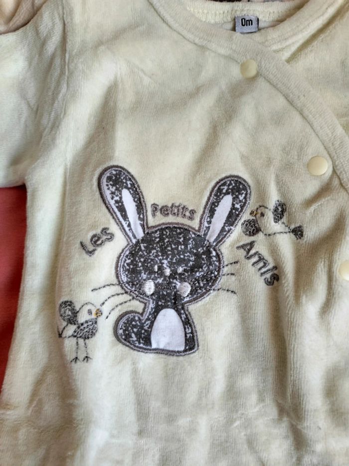 Lot de 3 pyjamas velours bébé - photo numéro 4