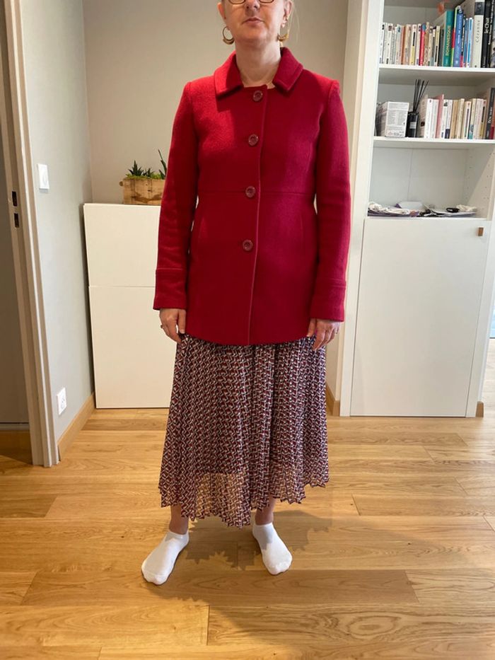 Manteau rouge Laura Clément taille 36 - photo numéro 2