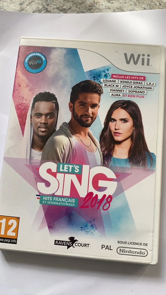 let’s sing 2018 wii