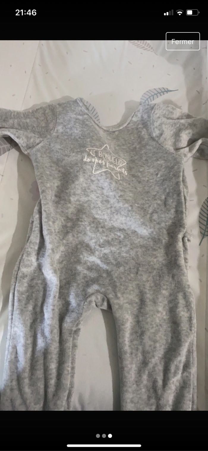 Pyjama hiver 6 mois 67 cm - photo numéro 3