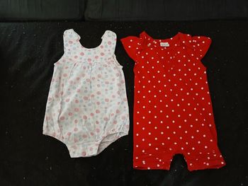 Lot de 2 grenouillères 18 mois fille