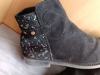 Bottines noires lovely skull