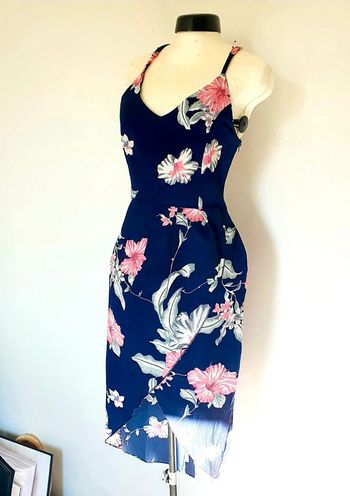 Robe marine / rose  38