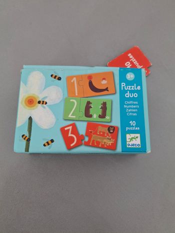 Puzzle Duo Djeco - Chiffres