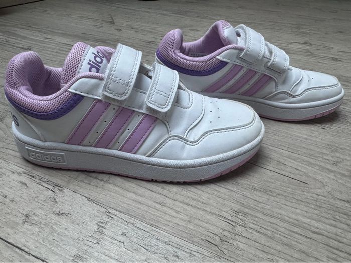 Adidas hoops 3.0 cf c TBE 32 blanche lilas - photo numéro 5