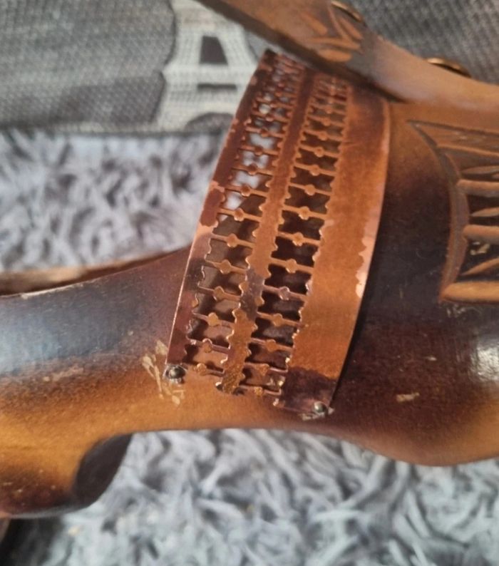 Porte bouteille en bois forme de sabot vintage - photo numéro 9