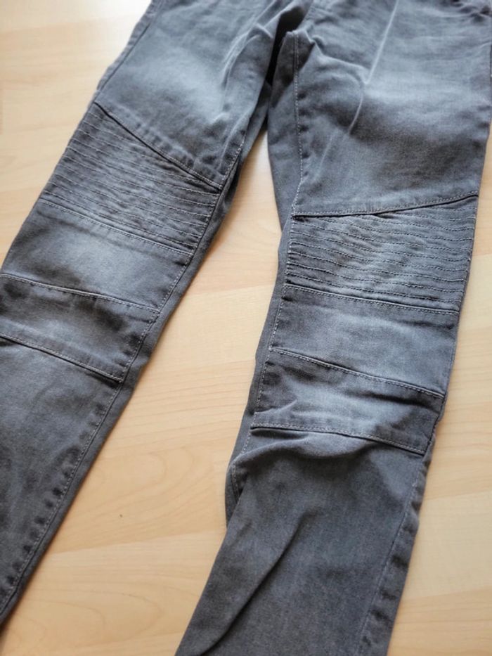 Pantalon garçon 10 ans style slim gris - photo numéro 4