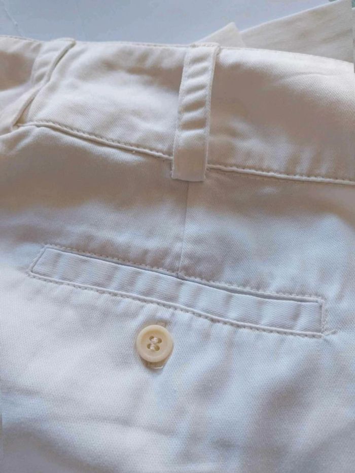 Pantalon en toile  blanc cassé T38 - photo numéro 7