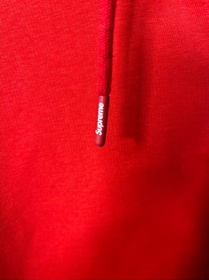 Sweat pull capuche Supreme rouge - Taille L - photo numéro 3