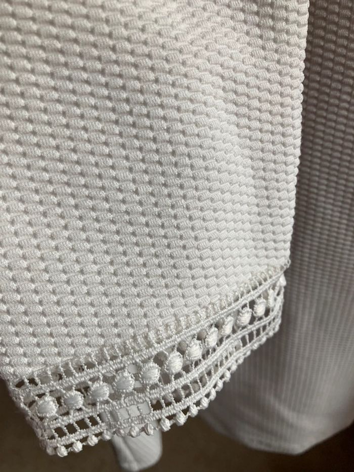 Superbe tunique chaude dentelle et broderies bohème Vintage - photo numéro 3